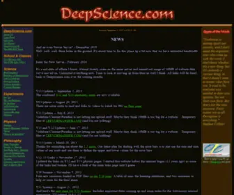 Deepscience.com(Science and Philosophy) Screenshot
