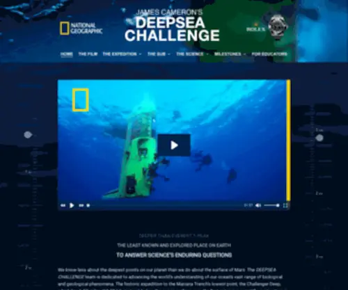 Deepseachallenge.com(DEEPSEA CHALLENGE) Screenshot
