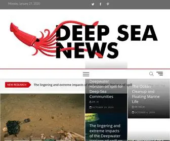 Deepseanews.com(Delivery of ocean science as it occurs through the eyes of 7 scientists) Screenshot
