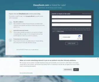 Deepseek.com(The Leading Travel Site on the Net) Screenshot