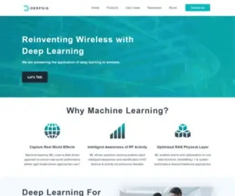 Deepsig.ai(Reinventing Wireless with Deep Learning) Screenshot