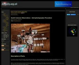 Deepsky.org.uk(Home of South Common Observatory) Screenshot