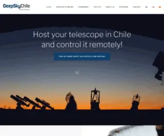 Deepskychile.com(Rent Chilean Sky) Screenshot