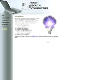 Deepsouth.ca(Deep South Technologies providing comprehensive website hosting) Screenshot