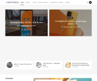 Deepspecs.com(Deep Specs) Screenshot