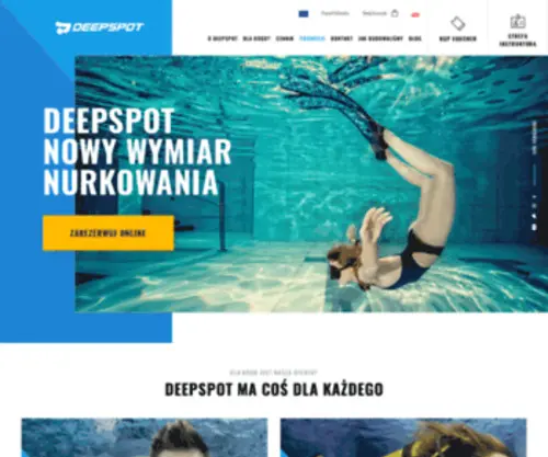 Deepspot.com(Centrum Nurkowe) Screenshot