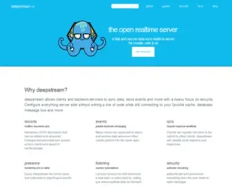 Deepstream.io(A realtime server for the modern web) Screenshot