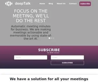 Deeptalk-AI.com(Automatic Meeting Minutes) Screenshot