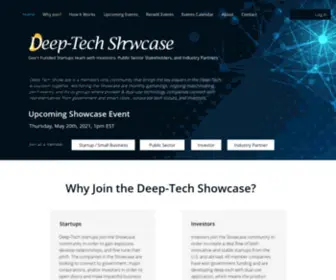 Deeptechshowcase.com(Deep-Tech Showcase) Screenshot