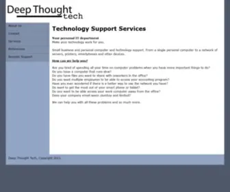 Deepthought-Tech.com(Technology Support Services) Screenshot