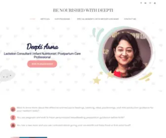 Deepti-Arora.com(New Home) Screenshot