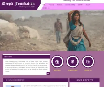 Deeptifoundation.org(Deepti Foundation) Screenshot