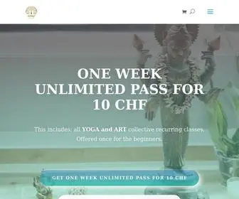 Deeptiyogaart.com(Unlimited yoga Lausanne) Screenshot