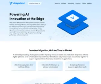 DeepVisioncorp.com(Deep Vision's mission) Screenshot