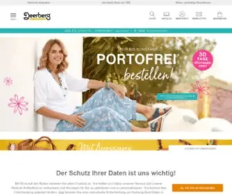 Deerberg.de(Große Auswahl an hochwertiger Naturmode) Screenshot