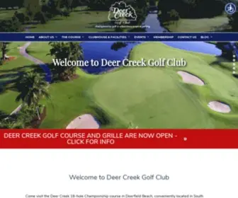 Deercreekflorida.com(Deer Creek Golf Club) Screenshot