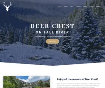 Deercrestresort.com(On Fall River) Screenshot