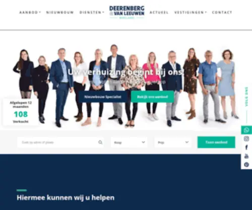 Deerenberg.nl(Deerenberg en Van Leeuwen Makelaars) Screenshot
