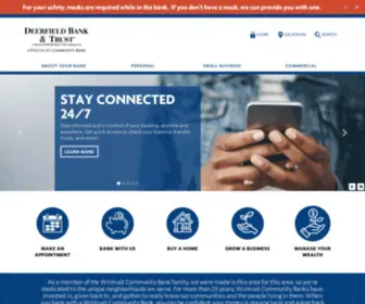 Deerfieldbank.com(Deerfield Bank & Trust) Screenshot