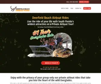 Deerfieldbeachairboatrides.com(Deerfield Beach Airboat Rides) Screenshot