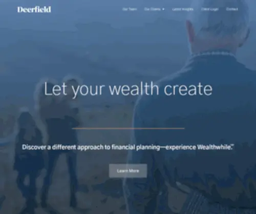Deerfieldfa.com(Professional Wealth Management Services) Screenshot
