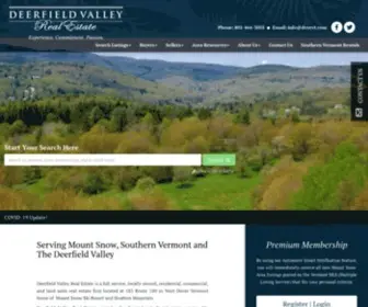 Deerfieldvalleyrealestate.com(Mount Snow Homes) Screenshot