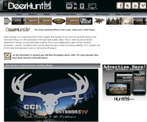 Deerhunt.tv(Deer Hunting Shows) Screenshot