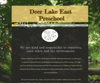 Deerlakechildcare.com(Deer) Screenshot