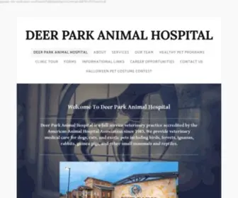 Deerparkvets.com(Deer Park Animal Hospital) Screenshot