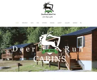 Deerruncabins.com(Deer Run Cabins) Screenshot