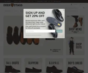 Deerstags.com(We're a 3rd generation family shoe company) Screenshot