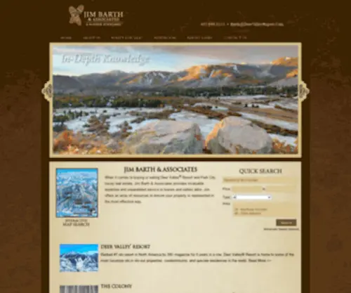 Deervalleyreport.com(Jim Barth & Associates) Screenshot