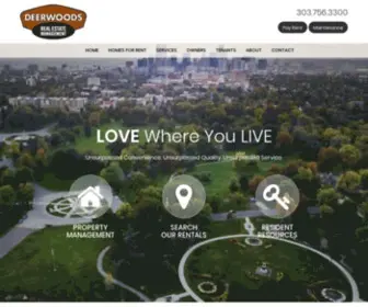 Deerwoods.com(Denver Property Management and Property Managers) Screenshot