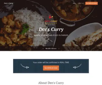 Deescurry.com(Order Online for Takeout / Pickup. Here at Dee's Curry) Screenshot