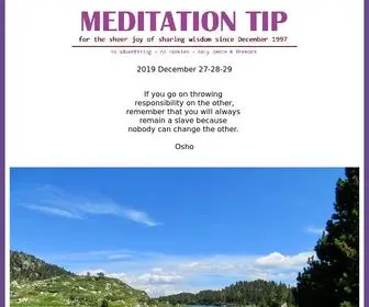 Deeshan.com(The Meditation Tip) Screenshot
