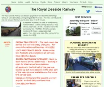 Deeside-Railway.co.uk(The Royal Deeside Railway) Screenshot