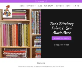 Deesstitchery.com(Dee's Stitchery) Screenshot