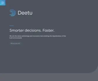 Deetu.com(Digital & Data Solutions for the built environment) Screenshot