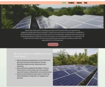 Deevasolar.com(Deeva Enterprise's Deeva Solar Page) Screenshot