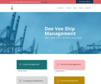 Deeveeshipmanagement.com(Dee Vee Shipmanagement) Screenshot