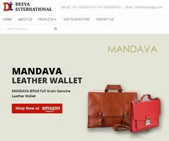 Deeyabags.com(Leather Bag Factory India) Screenshot