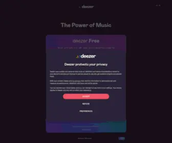Deezer.com(Luister naar muziek) Screenshot