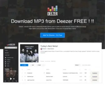 Deezerdownloader.com(Deezer Music Downloader) Screenshot