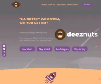 Deeznutsproject.com(Deeznuts (DEEZ) token) Screenshot