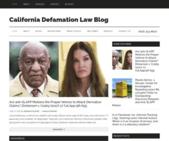 Defamationlawblog.com(California Defamation Law) Screenshot