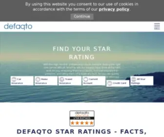 DefaqTo.com(Helping financial institutions and consumers make better informed decisions) Screenshot