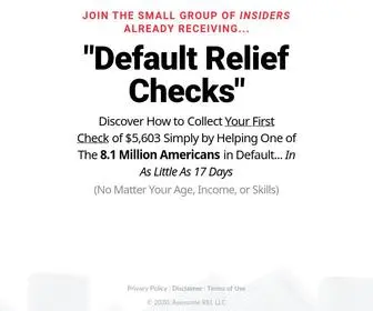 Defaultdeals.com(How to Collect Your First Default Relief Check) Screenshot