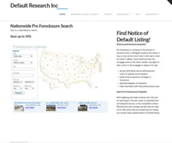 Defaultresearch.com(Default Research Inc) Screenshot