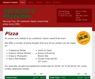 Defaziospizza.com(DeFazio's Pizza Troy) Screenshot