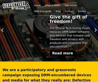 Defectivebydesign.org(We oppose DRM) Screenshot
